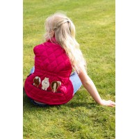 Fat Ponies Quilted Gilet fuchsia