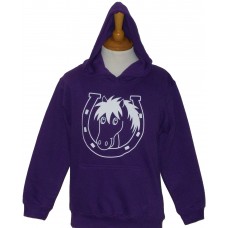 Lucky childrens hoodies purple