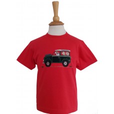 Offroader and Dogs T-shirt in RED
