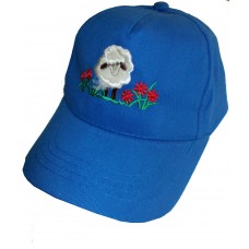 Sheep childrens applique baseball cap