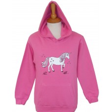 Unicorn Children's Hoodie Pink