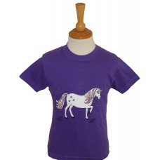 Unicorn Children's T-shirt PURPLE